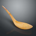 Handcrafted Wooden Spoon With Natural Wood And Smooth Finish For Kitchen Cooking