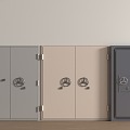 Fireproof fire door 3d model