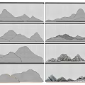 Layered Mountain Shaped Garden Ornaments With Various Styles And Decorative Design For Home Decoration