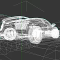 White Audi Sports Car Driving On Road With Yellow Lines And Dynamic Background