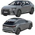 Lexus SUV Car Front And Rear View 3d model