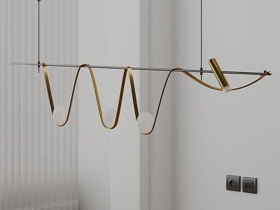 Modern chandelier 3d model