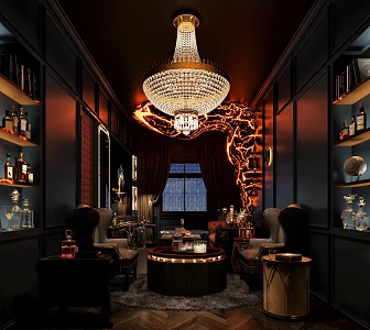 American Bar American Wine Tasting Room Bar Cellar Wine Room Whisky Room Wine Room 3d model