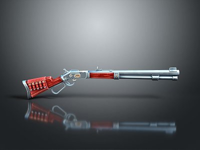 rifle semi-automatic rifle combat rifle battle rifle carbine war rifle attack rifle 3d model