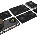 Modern Kitchen Appliances Featuring Various Gas Stoves Designs With Pot On Top