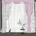 Elegant Purple And Beige Curtains With Sheer Layers Decorative Tiebacks For Modern Living Room Window