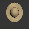 Hat Hat Hat Sunshade Hat Straw Hat Wear Supplies 3d model