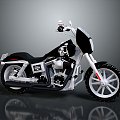 Modern motorcycle two-wheeled motorcycle off-road motorcycle road racing motorcycle 3d model