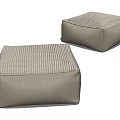 Modern sofa stool cushion 3d model