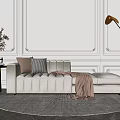 Modern chaise sofa combination 3d model