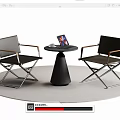 Modern Leisure Tables and Chairs Negotiation Tables and Chairs Dining Tables and Chairs 3d model