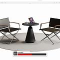 Modern Leisure Tables and Chairs Negotiation Tables and Chairs Dining Tables and Chairs 3d model