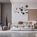 Modern Sofa Coffee Table Combination Sofa Coffee Table 3d model