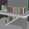 Modern Staircase Railing Design With Wrought Iron Patterns And Wooden Trim