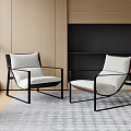 Modern Sofa Chair Recliner Single Sofa Chair Lazy Sofa Balcony Leisure Chair 3d model
