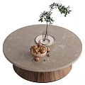 Quiet Wind Tea Table Round Tea Table 3d model