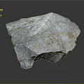 Natural Blue Gray Stone with Rough Texture and Yellow Speckles for Interior Decor Projects