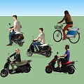 Many characters 3d model