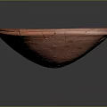Red Bowl With Intricate Sculpture Carving And Traditional Decorative Art Patterns