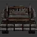 Rusty Oil Tanker Truck With Vintage Design And Rusted Metal Details