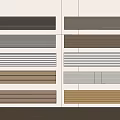 Different Styles Of Room Partitions With Slatted Patterns And Neutral Tones