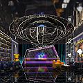 Modern KTV Hall Hall Entertainment Hall Front Desk Reception Desk Away Chandelier Leisure Sofa 3d model