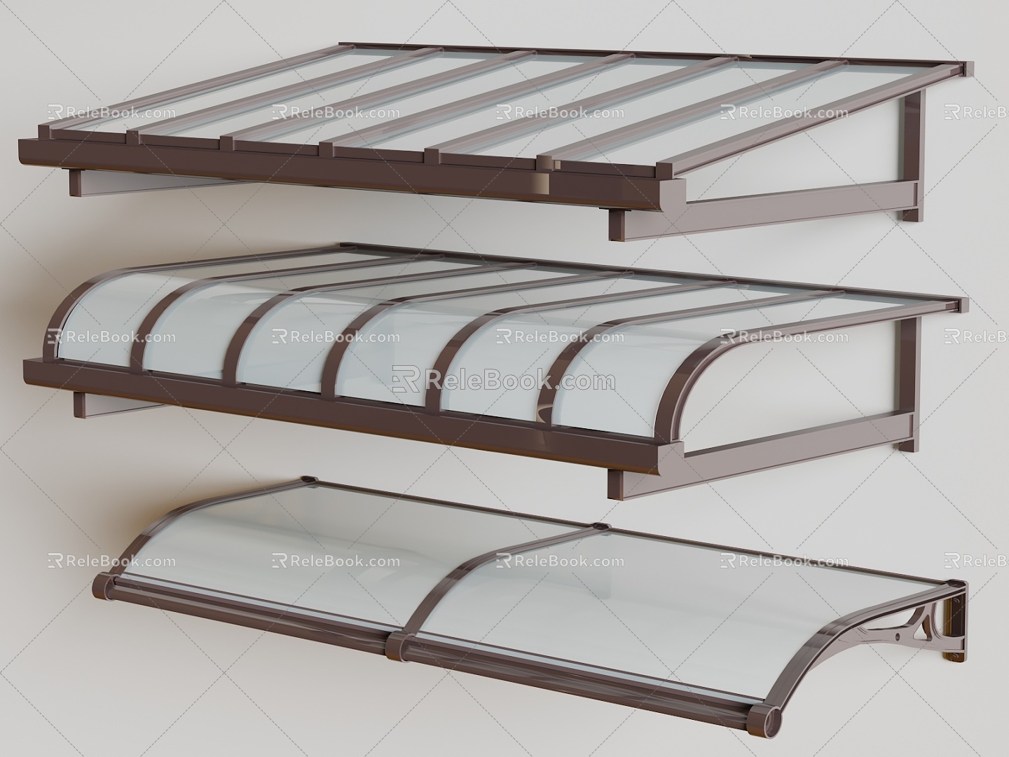 Modern Canopy Glass Canopy 3d model