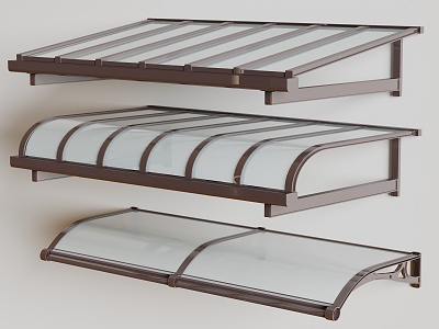 Modern Canopy Glass Canopy 3d model