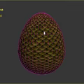 Fantasy Character Guardian of Mythical Dragon Egg with Intricate Scaled Texture
