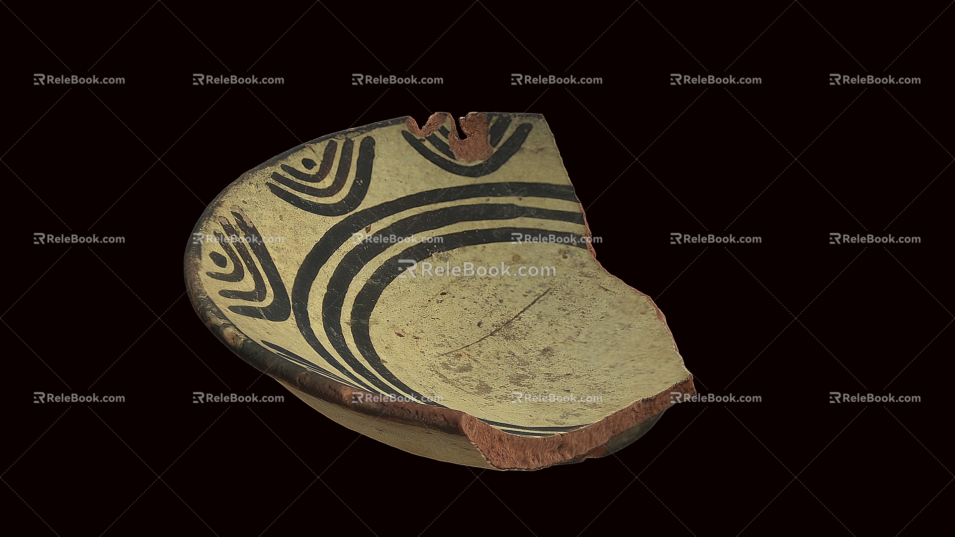 Ceramic Pieces Bowl 3d model