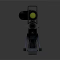 Sniper Rifle with Precision Scope Long Barrel and Tactical Tripod Stand Design
