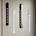 Modern Strip Design Downlights And Spotlights With Black Silver Finish And Multiple Bulbs