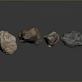 Natural Decorative Stone Collection With Various Colors And Textures On