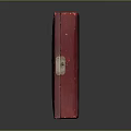 Vintage Red Wooden Stone Decorative Box With Smooth Surface And Classic Design