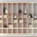 Modern bookcase 3d model