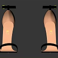 Black High Heel Sandals With Ankle Strap And Stiletto Heel Stylish Design