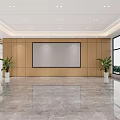 Modern College Student Service Center Hall With Reception Counter And Windows