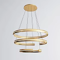 Modern Chandeliers With Various Designs Including Multi Arm Circular And Fabric Shade Styles 3d model