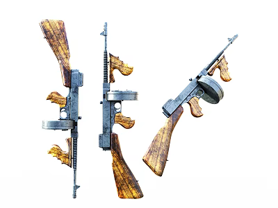 Vintage Weapons Collection With Wooden Stock And Metal Frame Classic Firearms 3d model Vintage Weapons Collection With Wooden Stock And Metal Frame Classic Firearms 3d model