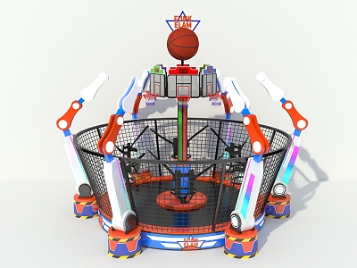 Children's Trampoline Children's Bungee Rotating Bungee Dunk Bungee 3d model