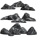 Decorative Rockery Stones With Various Unique Shapes For Landscape Design