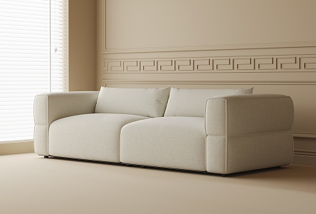 Double sofa 3d model