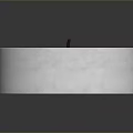 White Round Candle With Red Wick In Silver Container On Gray Background