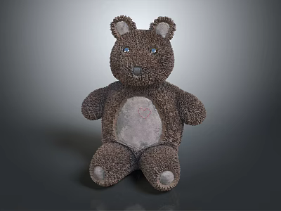 Modern Toy Muppet Bear Toy Bear Toy Bear Muppet Toy 3d model