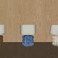 Light Luxury Table Lamp Cloth Table Lamp Glass Table Lamp 3d model