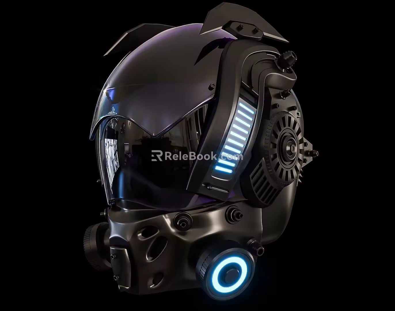 Helmet Cyberpunk Technology Helmet Props Helmet Movie Helmet Animation Helmet 3d model