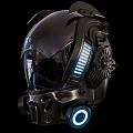 Helmet Cyberpunk Technology Helmet Props Helmet Movie Helmet Animation Helmet 3d model