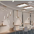 Modern Exhibition Booth Design For ROMNEY With White Red Curved Structure And Reception Desk