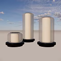 Outdoor Transparent Glass Lights With Illuminated Warm Glow And Stable Base On Ground