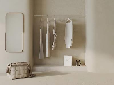 Modern Hanger Dressing Room 3d model